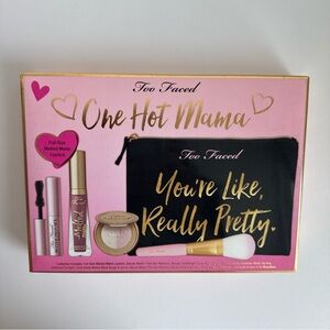 Too Faced Limited Edition 5-Pc. One Hot Mama Set with Pouch New In Box